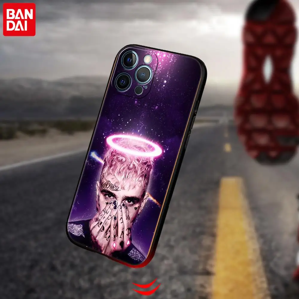 Lil peep чехол для телефона Fundas Apple iPhone 13 11 12 Pro 7 XR X XS Max 8 6 6S Plus 5 5S SE 2022 Черный