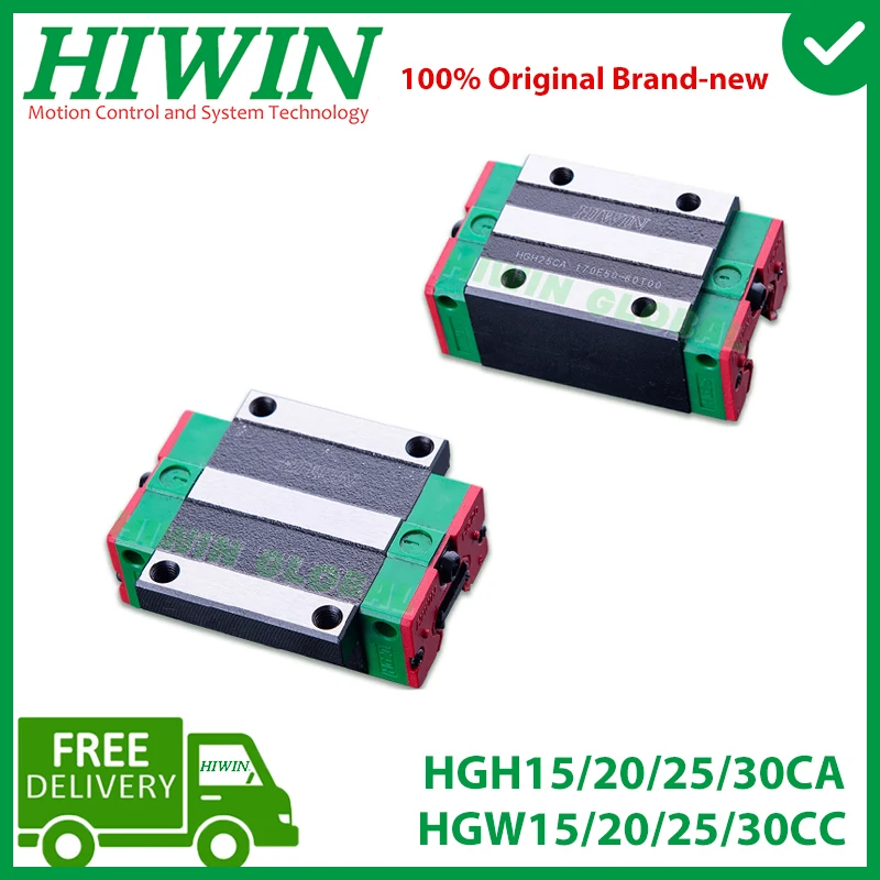HIWIN HGH15CA HGH20CA HGH25CA HGH30CA линейный направляющий скользящий блок HGW15CC HGW20CC HGW25CC HGW30CC для линейного направляющего рельса CNC Новинка