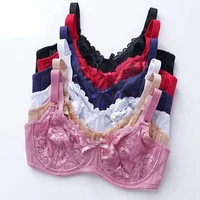 ultra thin casual large size bra lace bra gather sexy underwear womens comfortable traditional bra 36 46e cup