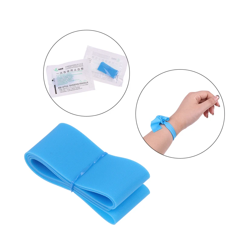 

5PCS Disposable Tourniquet First Aid Kit Product Pulse Compression Band Independent Packaging