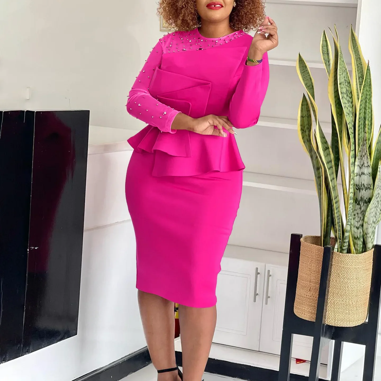 Европейское и американское женское весеннее новое модное сетчатое платье с