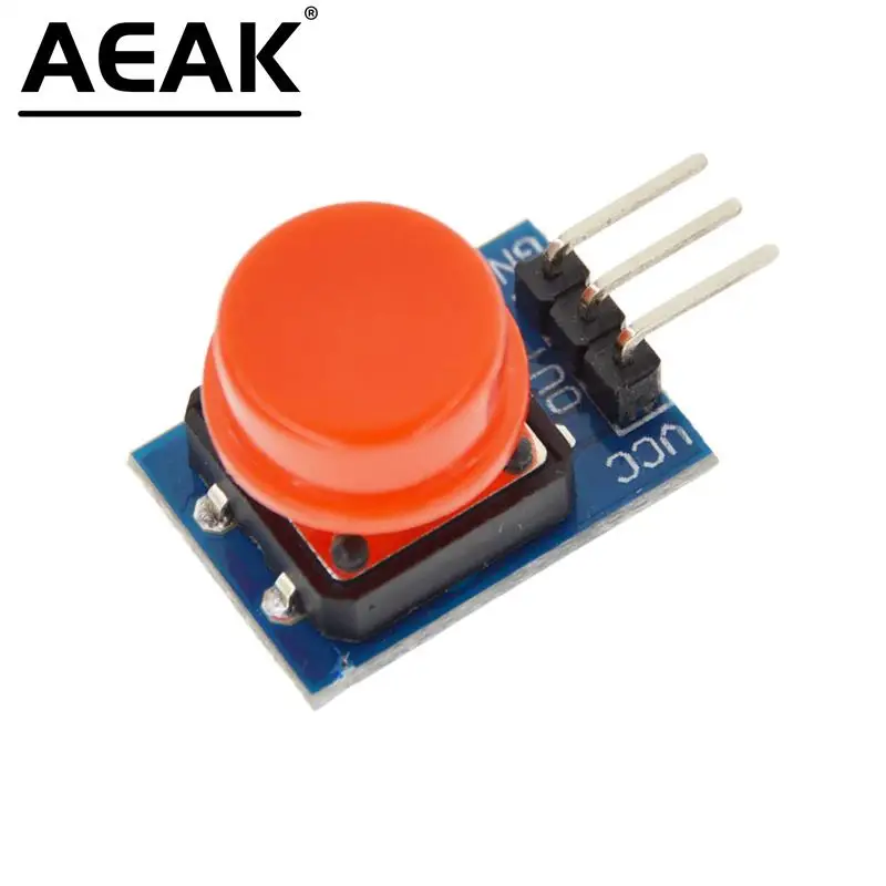 Большой кнопочный модуль WAVGAT, 12x12 мм, Большой кнопочный модуль, сенсорный модуль переключателя с высоким уровнем выходного сигнала для arduino