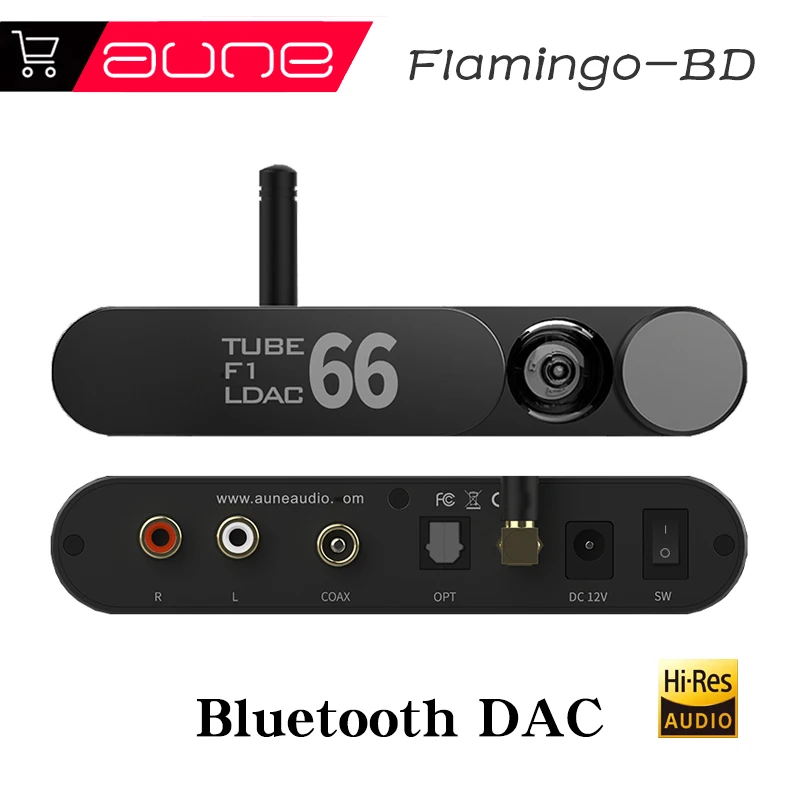 

aune FLAMINGO-BD Tube Bluetooth 5.1 Decoder Supports LDAC APTX-HD Mobile Phone Decoding MUSIC HIFI DAC ESS9318DAC 24Bit/96KhZ