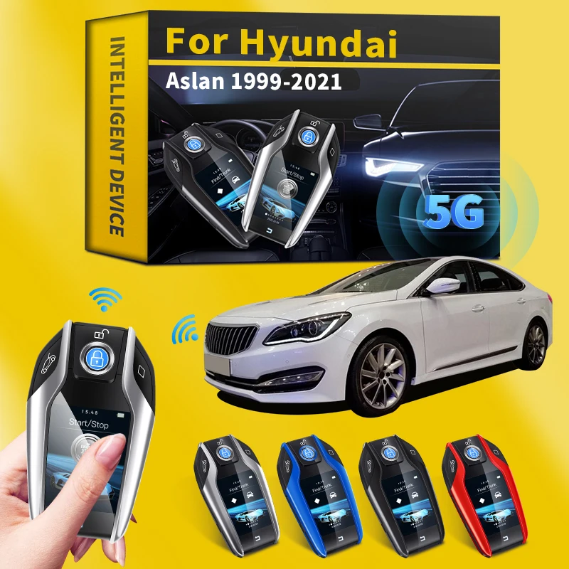 

Для Hyundai Aslan 1999-2021 модифицированный бутик Smart Remote Key ЖК-дисплей экран для Keyless-go Smart Remote Key автомобильные аксессуары