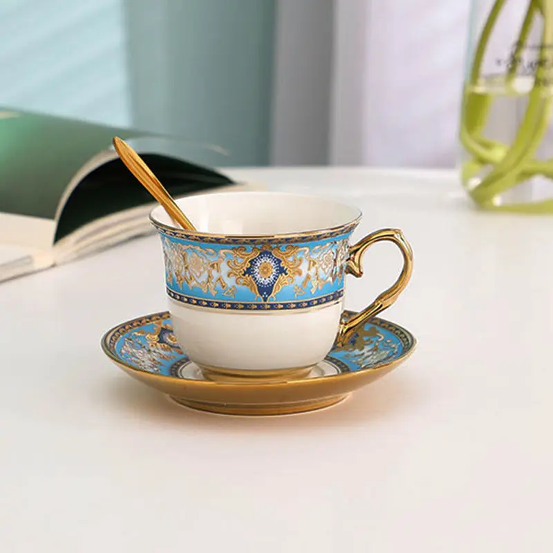 Кофейная чашка и блюдце в скандинавском стиле из костяного - Цена: 15.84