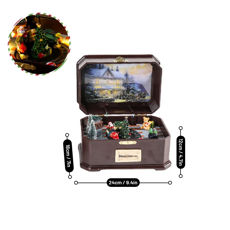 

Рождественская музыкальная шкатулка ПВХ