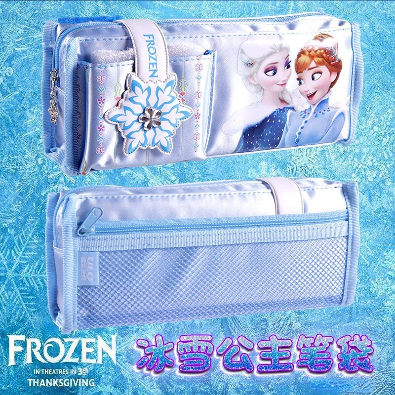 

Frozen Cartoon Cute Princess Elsa New Multi-Layer Large Capacity Pen Case Children Creative Stationery Storage Box Holiday Gift