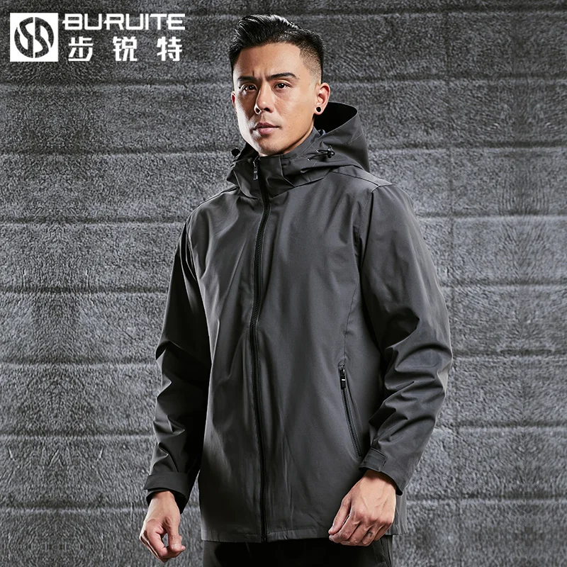 

Autumn Fashion Sports Jacket Men Coat Waterproof Sports Hooded Clothes Gym Breathable Outdoor Jacket For Men With Zipper M-5XL