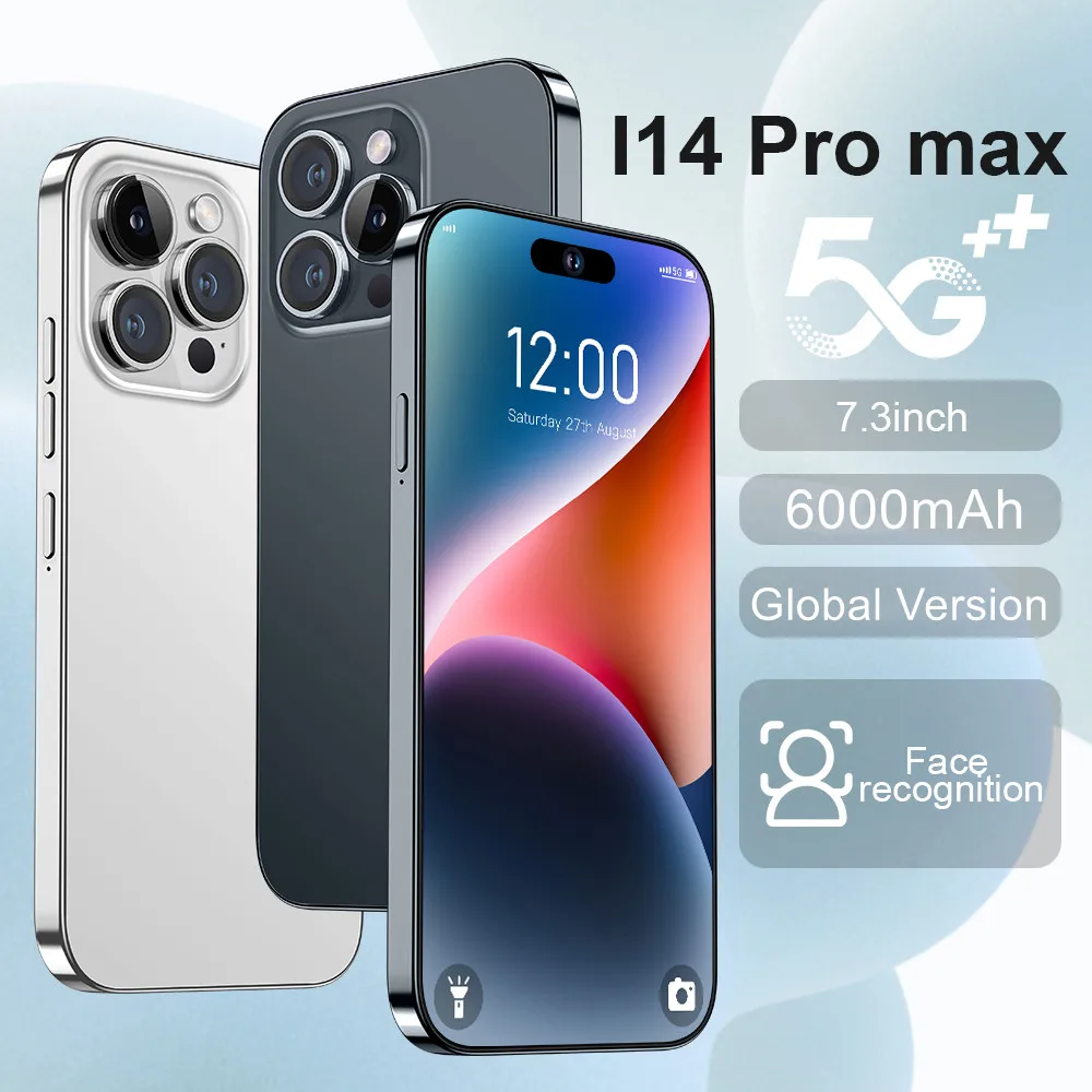 

Новый смартфон I14 Pro Max, разблокированный телефон с двумя SIM-картами, экран 6000 дюйма, 10000 мАч, 16 ГБ ОЗУ