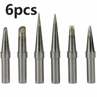6pcsset soldering iron tips replacement et soldering iron tips for weller we1010na wesd51 wes5051 pes5051 lr21 series solder