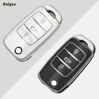 new soft tpu car remote key case cover shell fob for changan cs75 eado cs35 raeton v3 v5 v7 cs15 protector keychain accessories