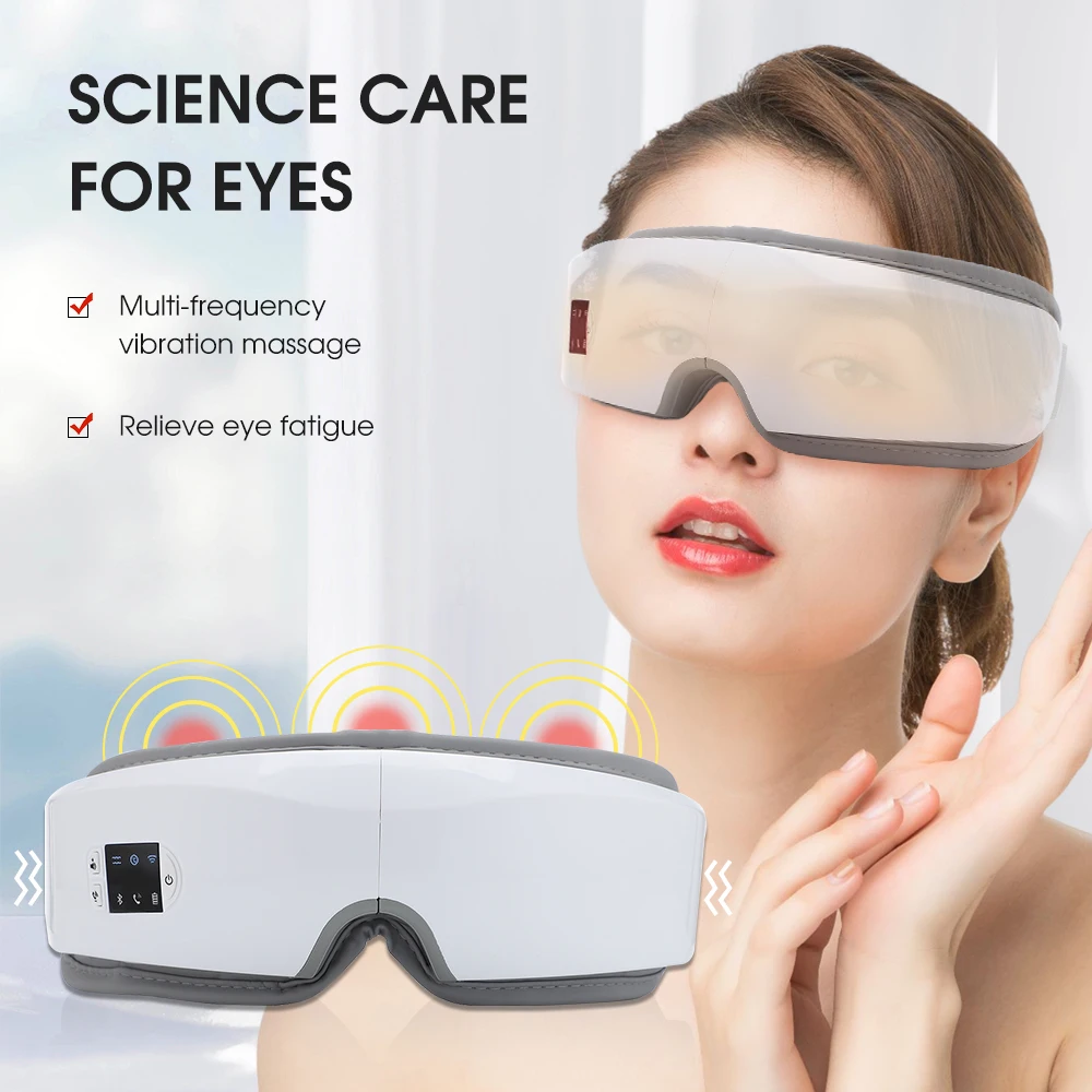 

4D Smart Air Pressure Vibration Eye Massager Eye Care Instrument Heating Bluetooth Music Relieves Fatigue Dark Circles Eye Care