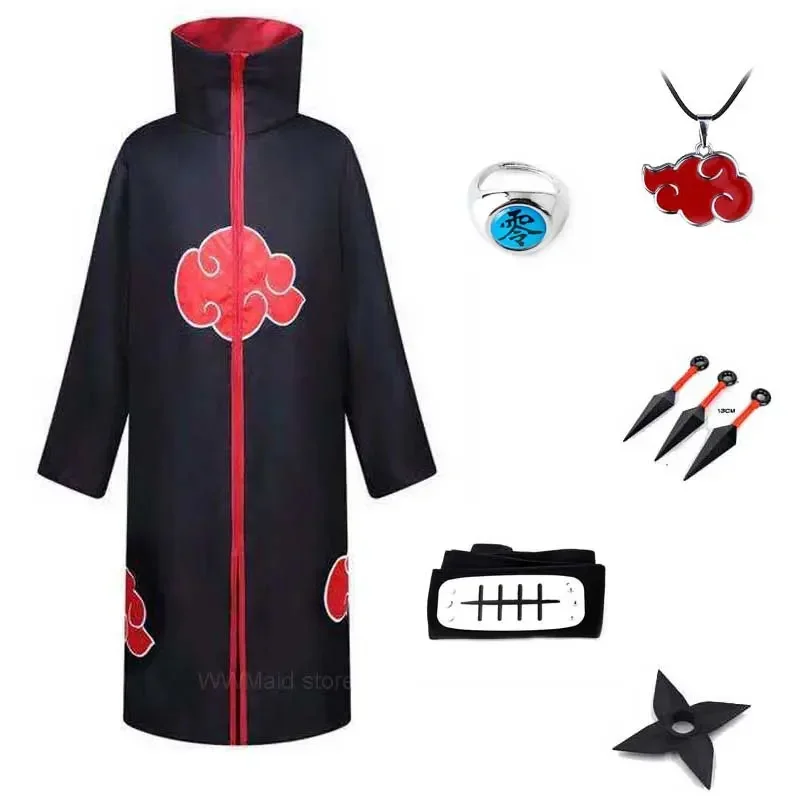 Kakuzu Of The Akatsuki халат плащ кольцо повязка на голову косплей костюм Хэллоуин MN5