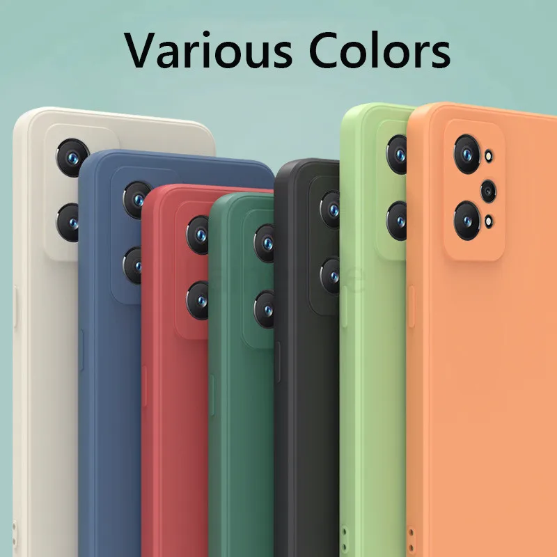 for realme gt neo 2 3 case shockproof liquid silicone soft cover on for realme gt2 pro neo2 neo 2t 5g phone case coque shell free global shipping