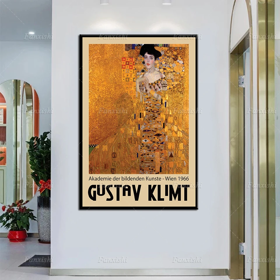 

Gustav Klimt Vintage Painting Posters And Prints Abstract Wall Art Canvas Modular Pictures For Living Room Cuadros Home Decor