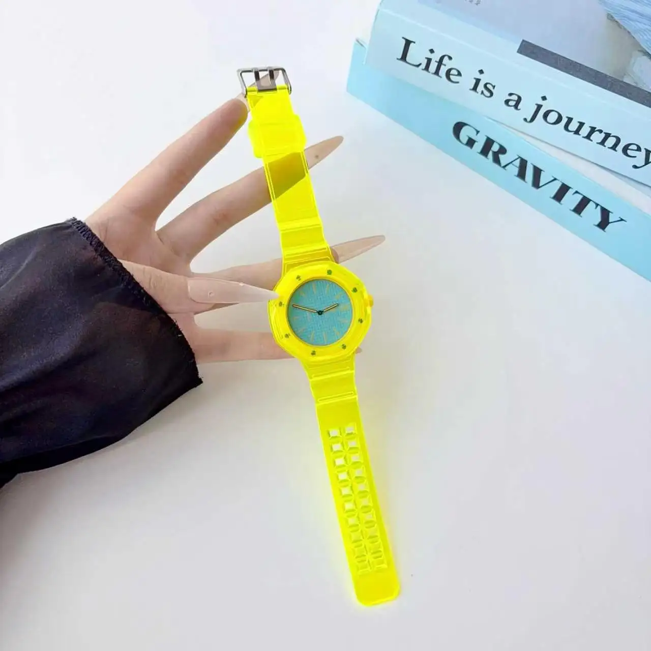 Фото Ремешок для часов Swatch x AP Royal Pop - противоударный силиконовый браслет, чехол из ТПУ, водонепроницаемый, сменный, регулируемый ремешок №2