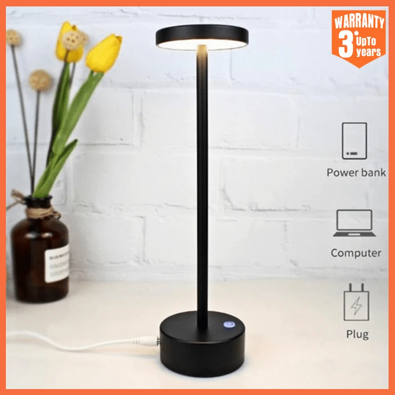 

Двухуровневая приглушаемая сенсорная настольная лампа, ночник, лампа для чтения с защитой глаз, креативная атмосфера, освещение для бара для дома/отеля