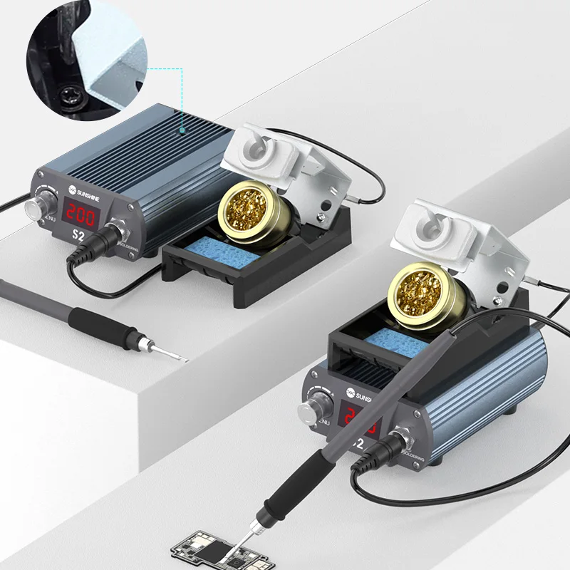 Высокоточная Интеллектуальная паяльная станция SUNSHINE S2 с быстрым нагревом умным