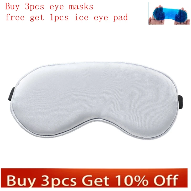 

Day Buckle Simulated Silk Eye Mask Reversible Blackout Lunchtime Eye Protection Sleep Eye Mask Gift Adjustable Buckle Eye Mask