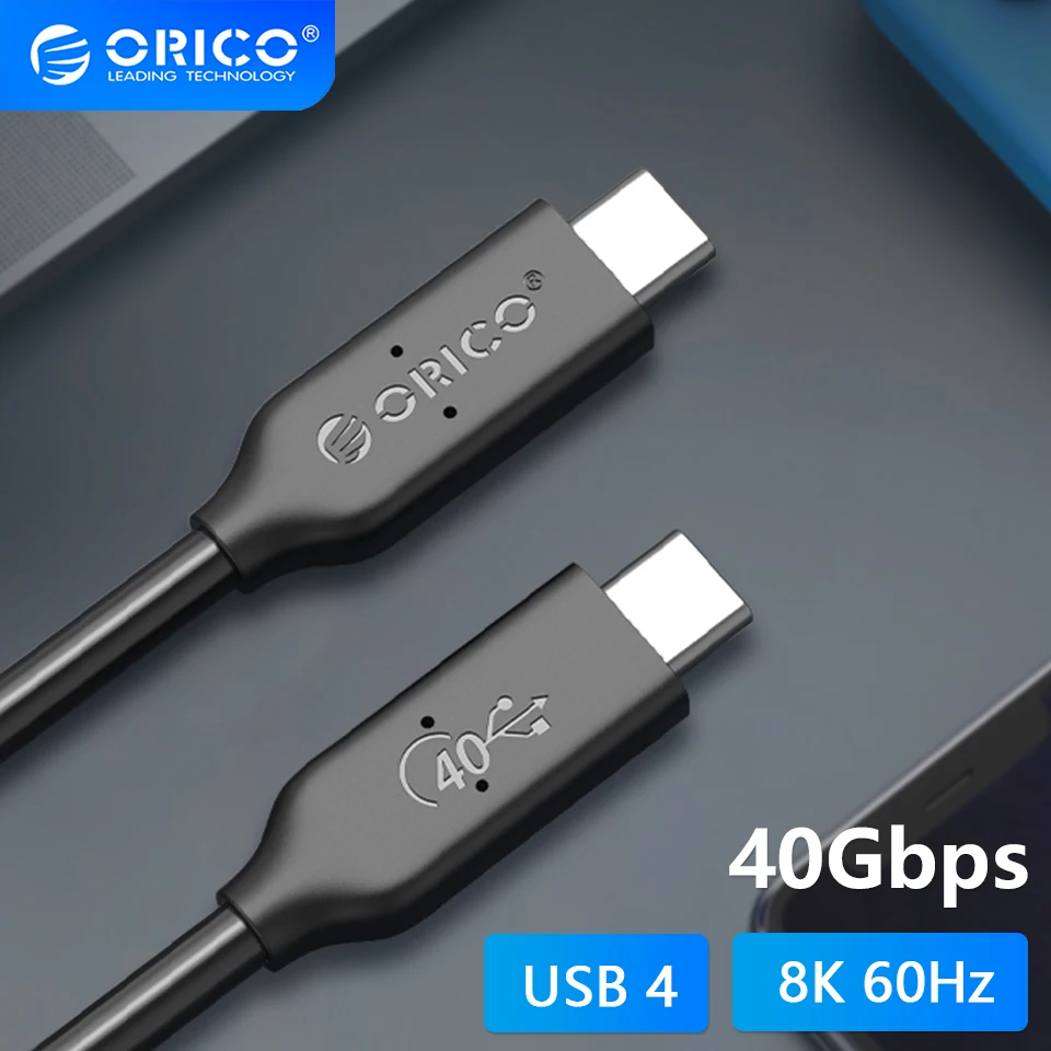 

USB-кабель ORICO, 4 шт., 100 Вт, 40 Гбит/с