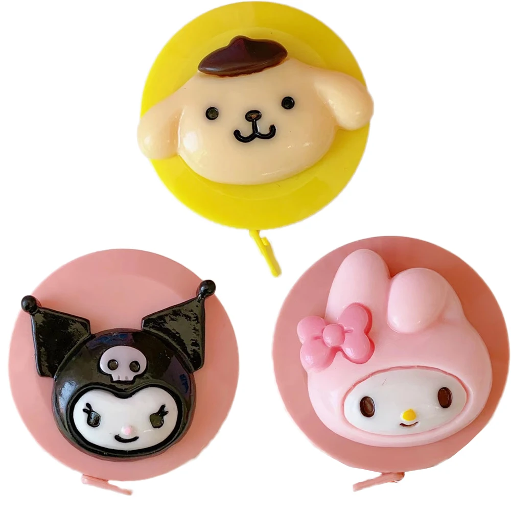

My Melody Kuromi Cinnamoroll Mini Sanrioed Anime Kawaii Cartoon Tape Measure Automatic Retractable Carrytape Measure Soft Ruler
