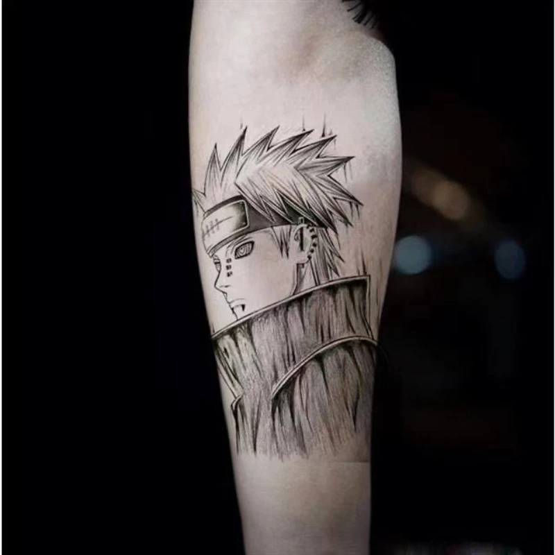 Набор из 10 наклеек для татуировок Наруто АНБУ Sasuke Uchiha Itachi привидение рассекающее