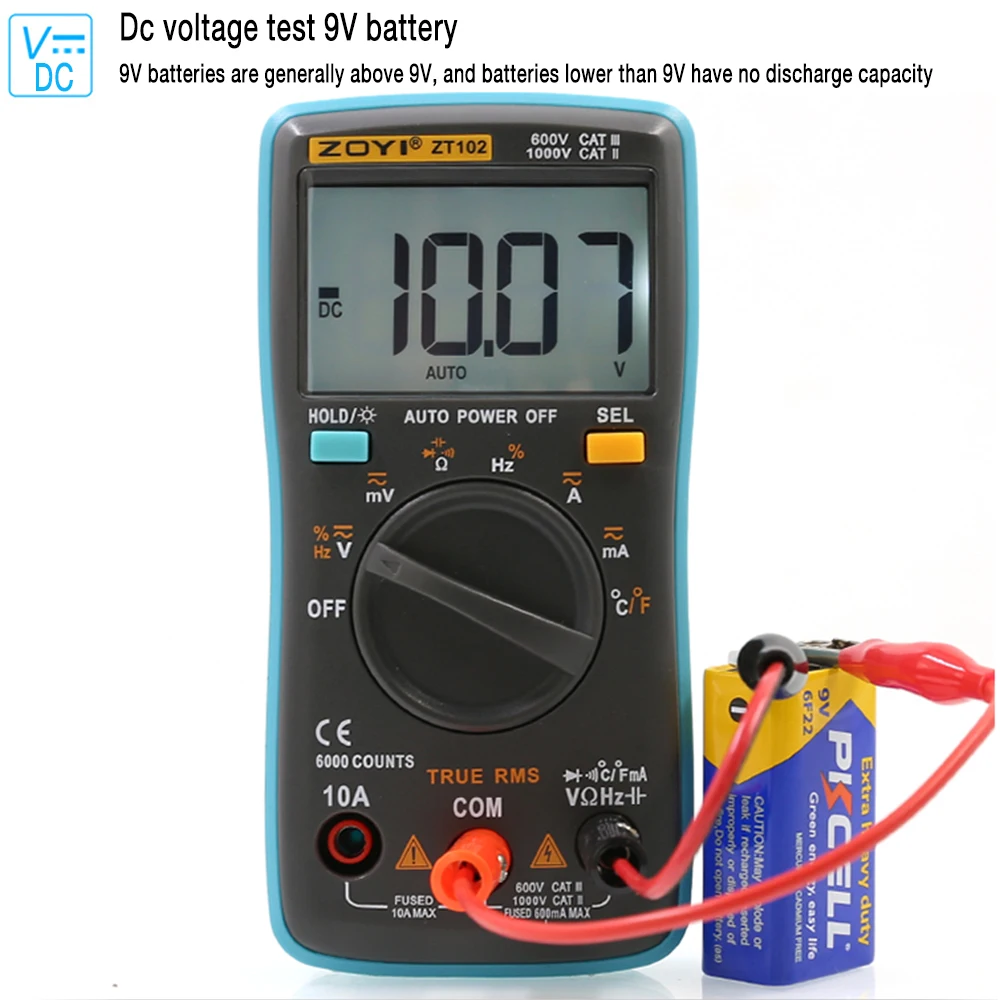 

Цифровой умный мультиметр, многофункциональный мультиметр, измеритель напряжения, ЖК-дисплей с подсветкой, тестер мультиметра, измеритель...