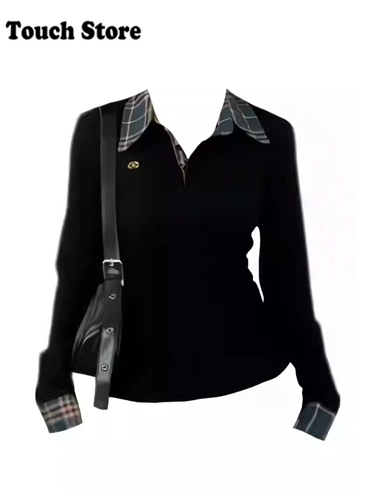 Женский топ Harajuku Old Money Coquette 2000-х годов эстетичная футболка с длинным рукавом и