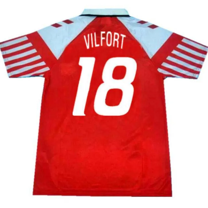 1992 94 Ретро Дания Elstrup Laudrup Vilfort винтажная Рубашка классическая Джерси |