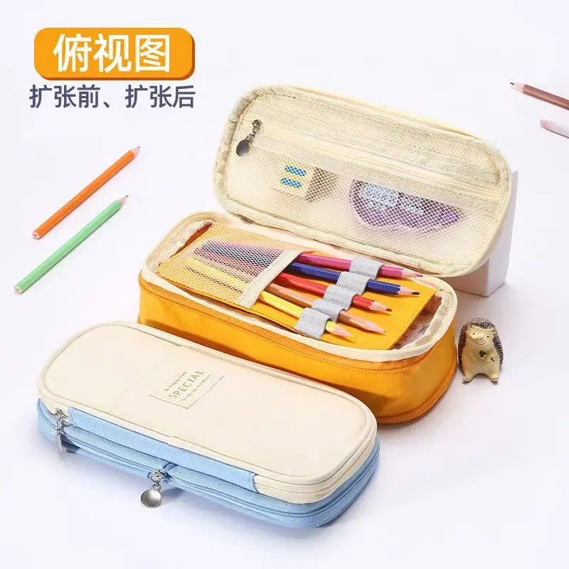 

Kids Child Large Capacity Pencil Case Kawaii School Student Stationery Pen Storage Bag Box Pencil Cases Bags Stationary Supplies