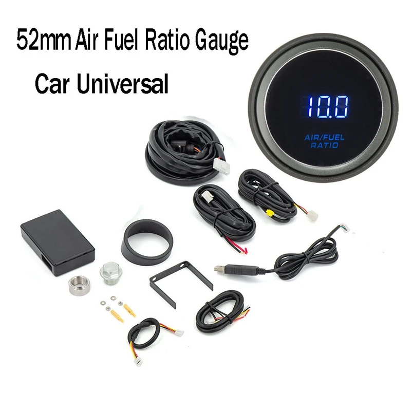 

Universal 52Mm Air Fuel Ratio Gauge LED Digital Display Car Gauge For 12V Car Accessories