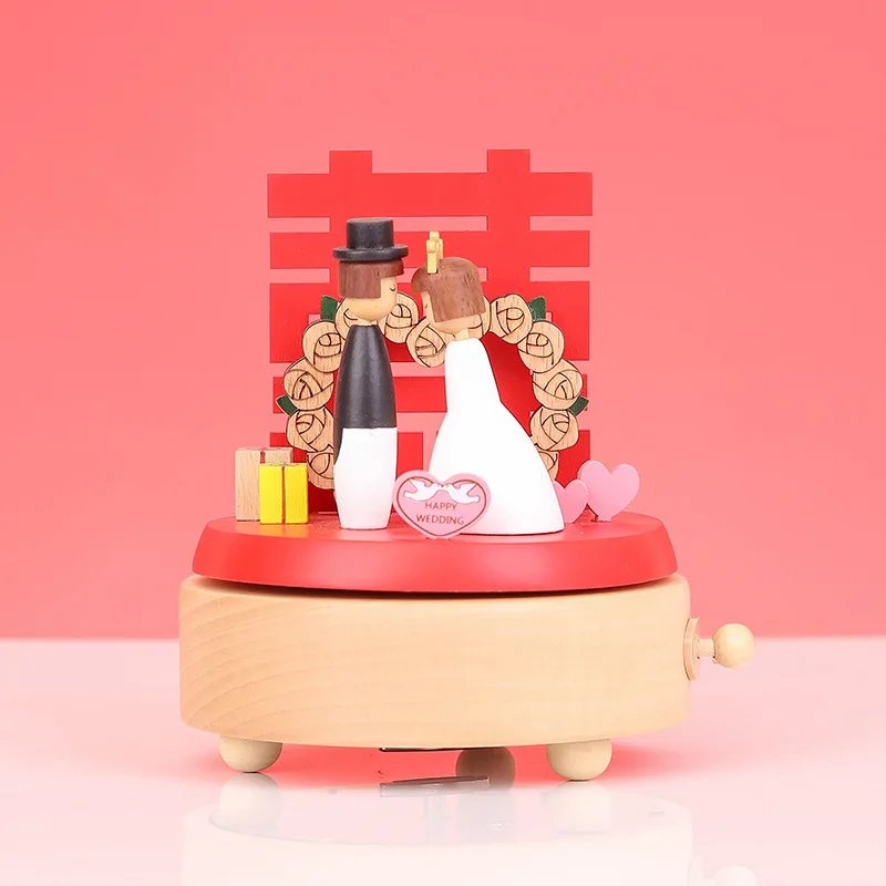 

Подарок на день Святого Валентина музыкальная шкатулка ручной работы музыкальная шкатулка свадебные деревянные поделки китайский Ретро п...