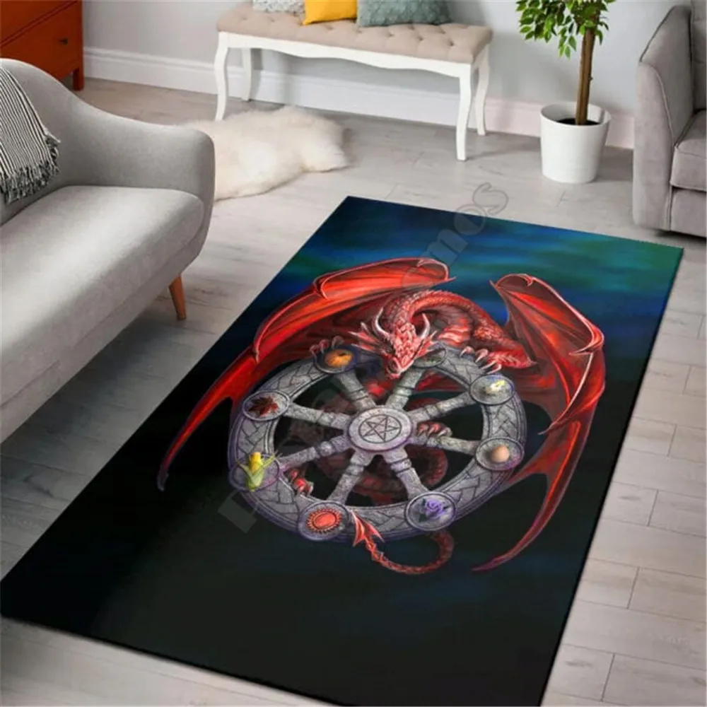 

Dragon Lover Rectangle Rug 3D All Over Printed Rugs Mat Rugs Anti-slip Carpet Home Decoration 02