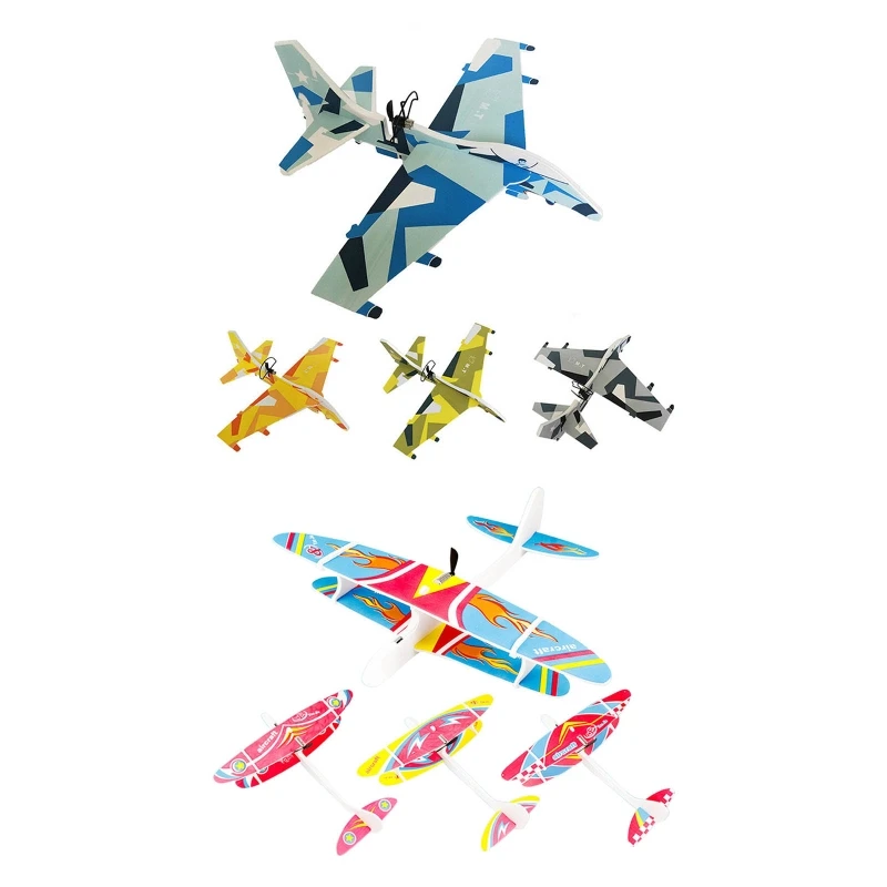 

Игрушечная электрическая модель для бросания света с режимом самолета и светодиодсветильник кой, наборы для спорта на открытом воздухе, по...