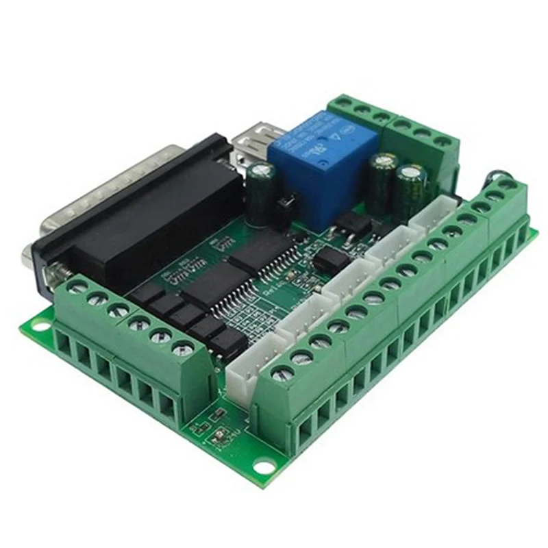 

Плата драйвера MACH3, гравировальная машина, 5-осевая плата с ЧПУ, с оптическим соединителем для контроллера привода шагового двигателя, 1 шт.