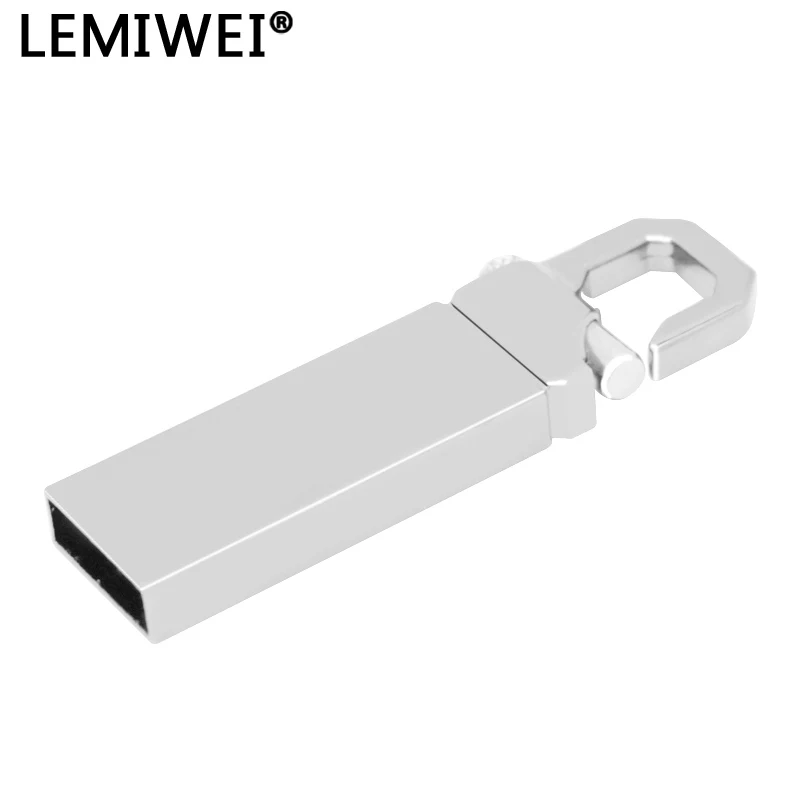 Stainless Pen Drive 64GB Metal Usb Flash With Hook Mini U Disk 4GB 8GB 16GB 32GB Thumb Pendrive Memory Stick | Компьютеры и офис