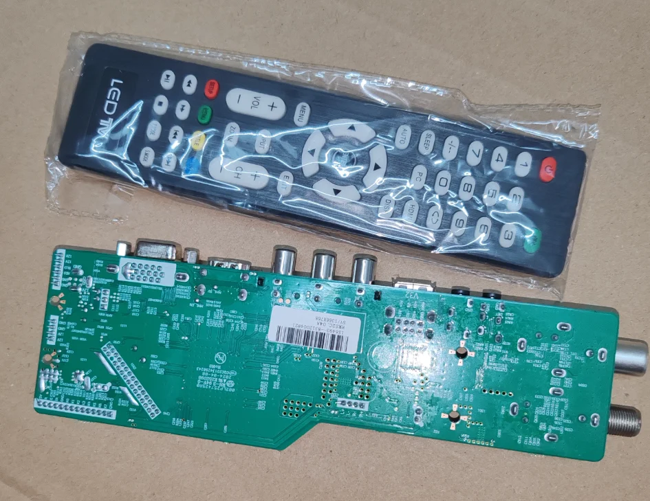 Плата драйвера LCD RR52C.04A с поддержкой цифровых сигналов DVB-S2, DVB-C, DVB-T2T, ATV, универсальная, с двумя USB-портами для воспроизведения медиа. (art.: 3920d7f79d554) - 3920d7f79d554