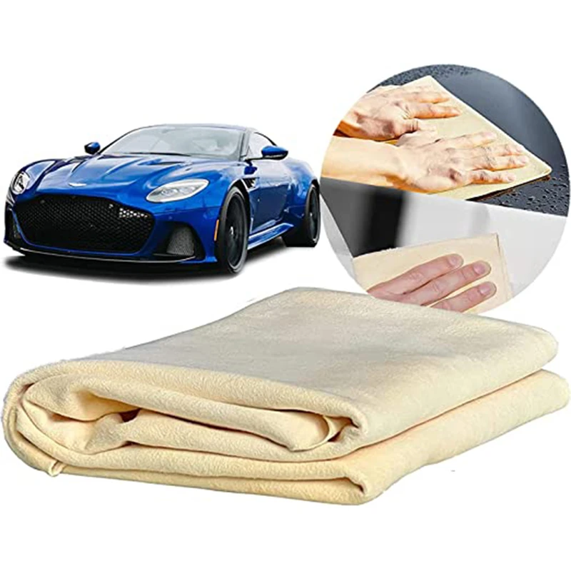 

25x40cm Natural Chamois Leather Car Washing Towels Super Absorbent Car home Window Glass Quick Drying Cleaning Cloth Car Towel
