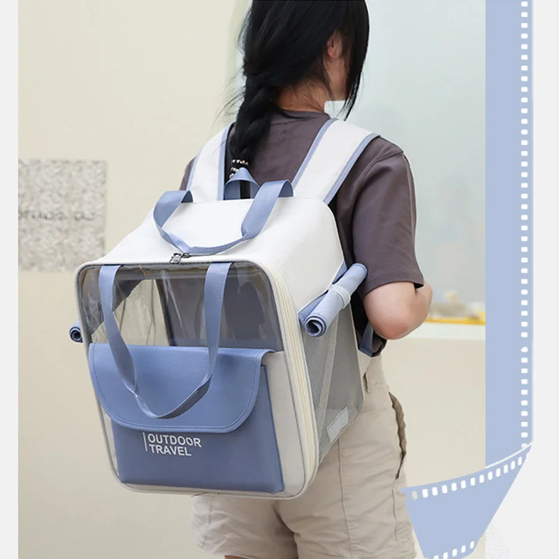 

Переноска для домашних питомцев, Воздухопроницаемый портативный рюкзак для кошек, уличная дорожная сумка-тоут, товары для домашних животных для переноски кошек и маленьких собак