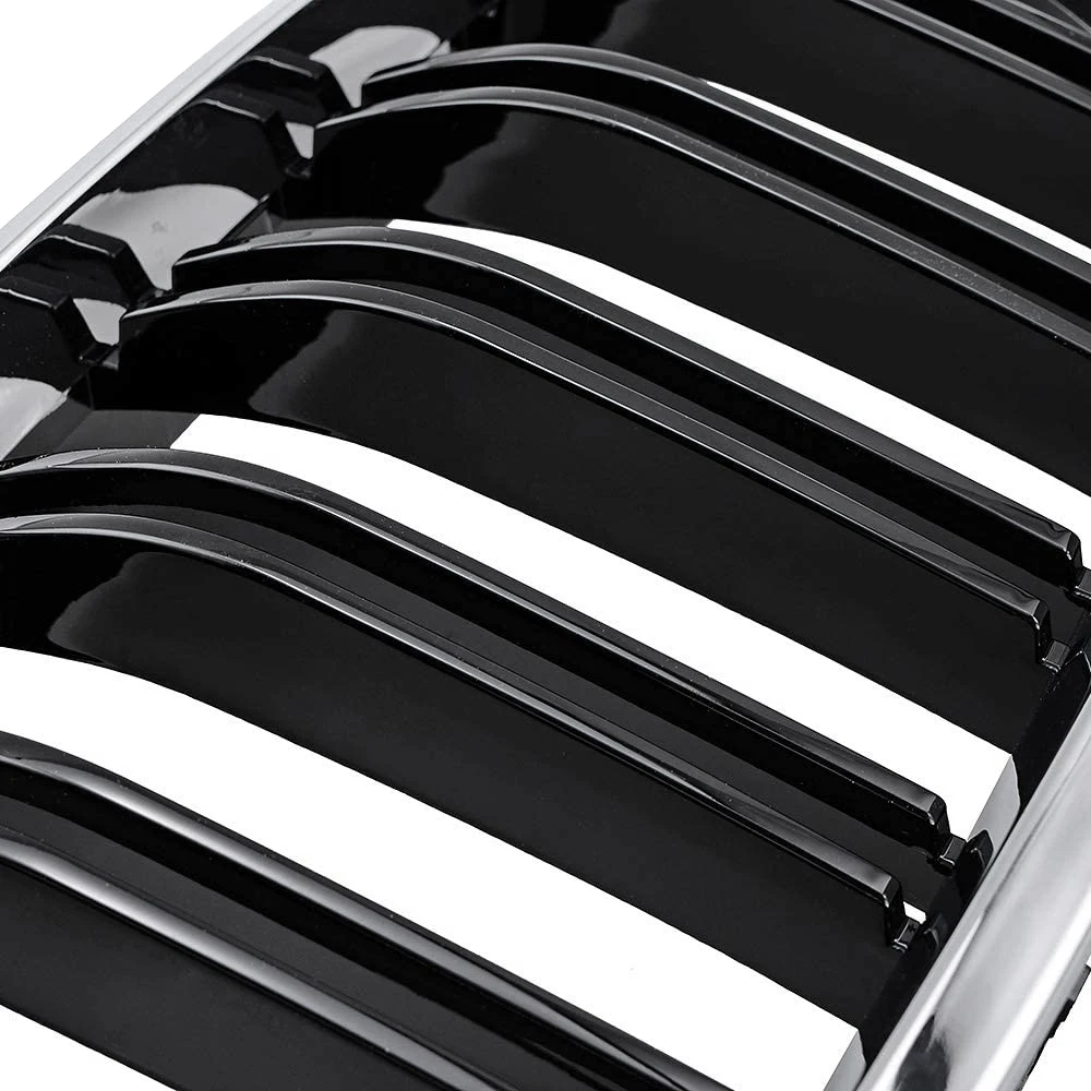 Решетка радиатора A09E-Car Chrome+Glossy Black с двойными ламелями для BMW F10F11 M5 535I 550I 528I 4-дверный 2010-2017 (art.: 3920dba2bdbad) - 3920dba2bdbad