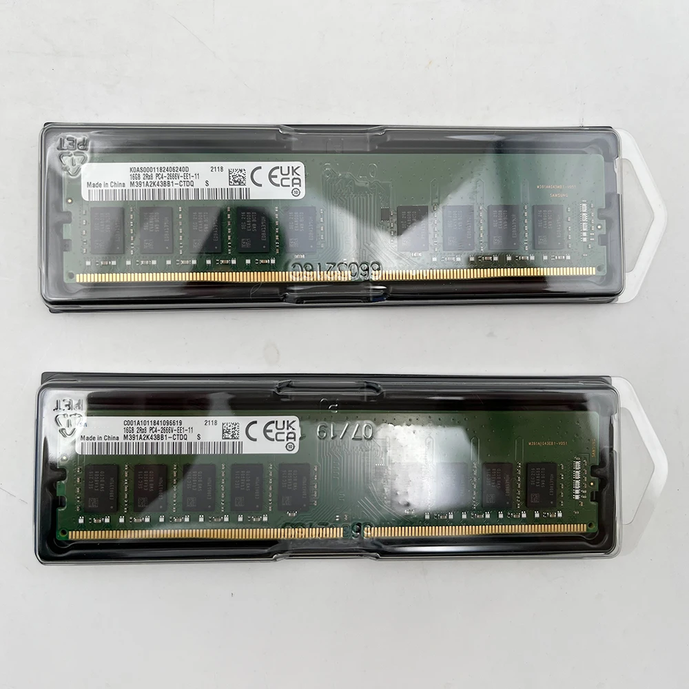 Новинка, Внешняя память для Samsung 16 ГБ, 16 ГБ, 2RX8, DDR4, 2666, M391A2K43BB1-CTDQ ECC UDIMM, быстрая доставка, высокое качество