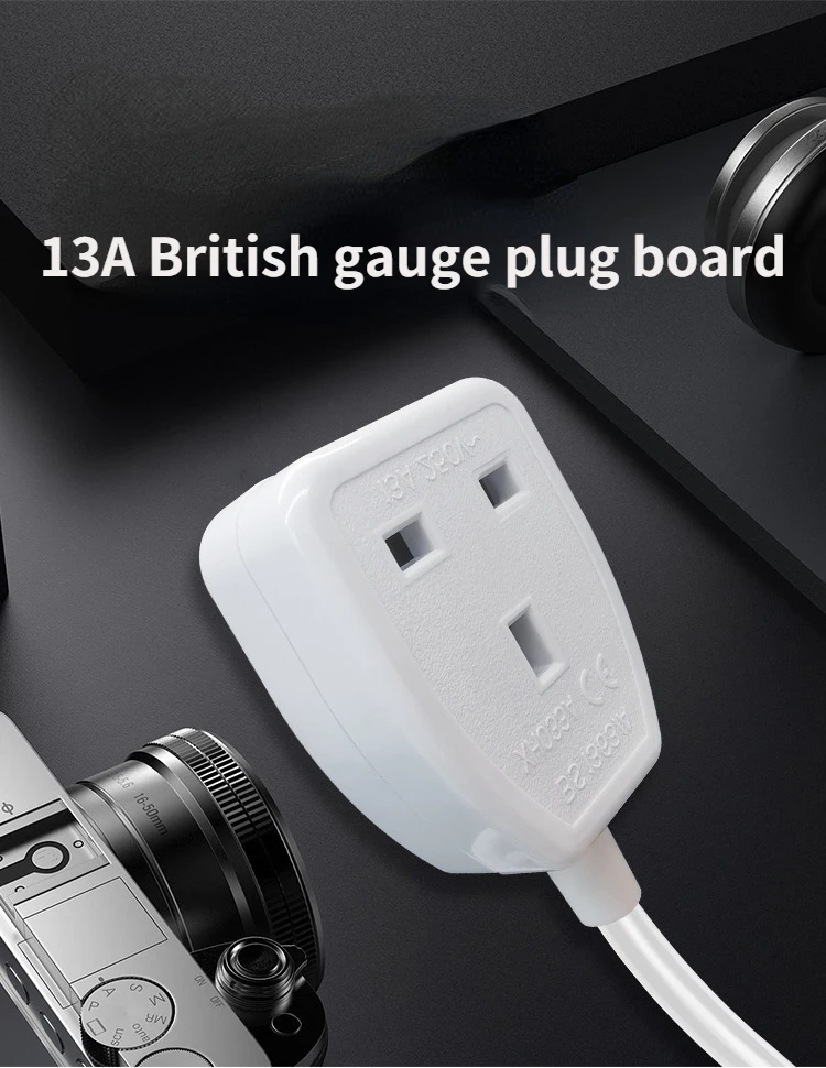 

13A Hong Kong household British standard strip line plug 2m 3M 5m British standard wiring board socket