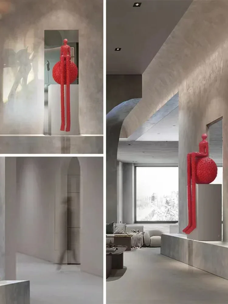 Полосатые строительные блоки красины на длинных ногах напольные украшения