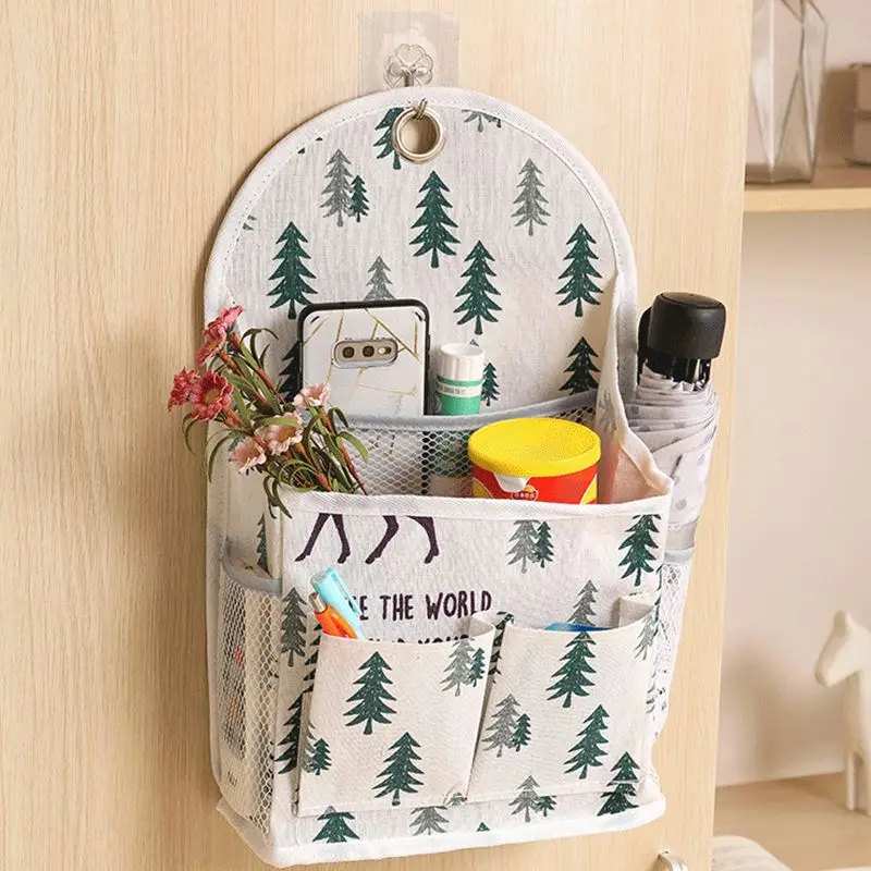 

Wall Mounted Wardrobe Organizer Sundries Storage Bag Jewelry Hanging Wall Pouch Hang Cosmetics Toys Organizer Bathroom Wash Bag
