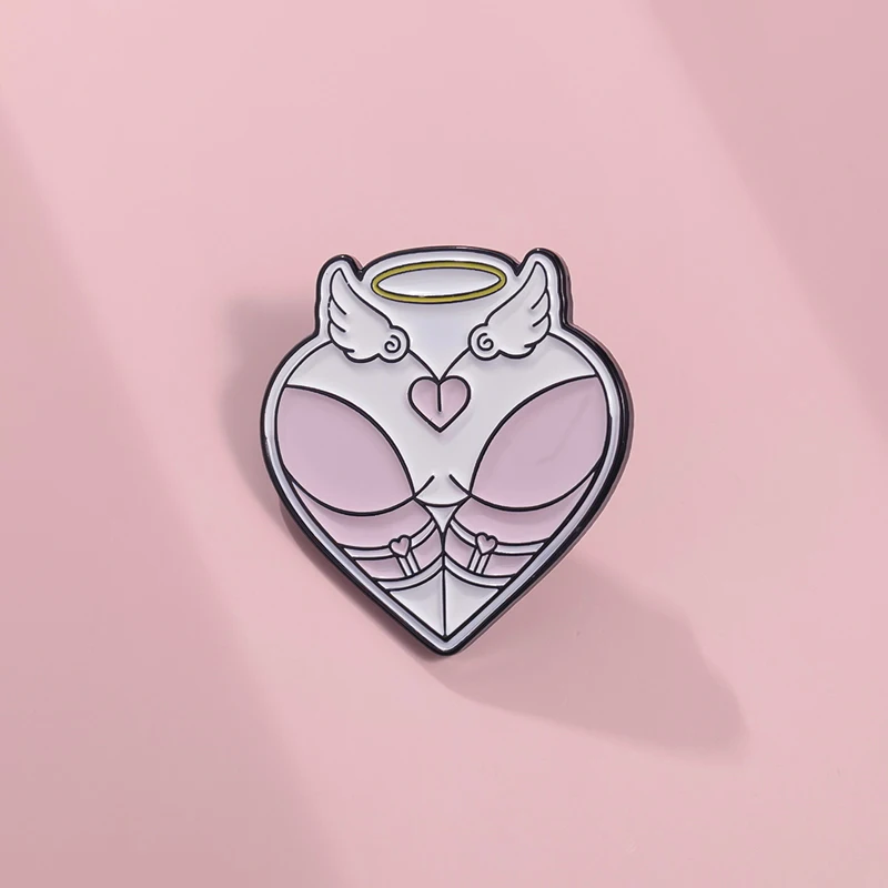 Эмалированные булавки в форме сердца ассортименте