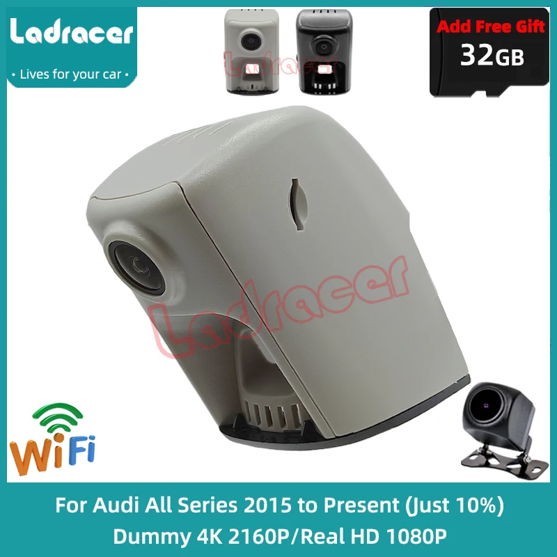 

Ladracer AD10 4K 2160P Wifi Dash Cam Car DVR For Audi Q3 Q5 Q7 Q8 TT S S3 S4 S5 S6 S7 S8 R8 A8 A7 A6 A5 A4 A3 With FLA Assistant
