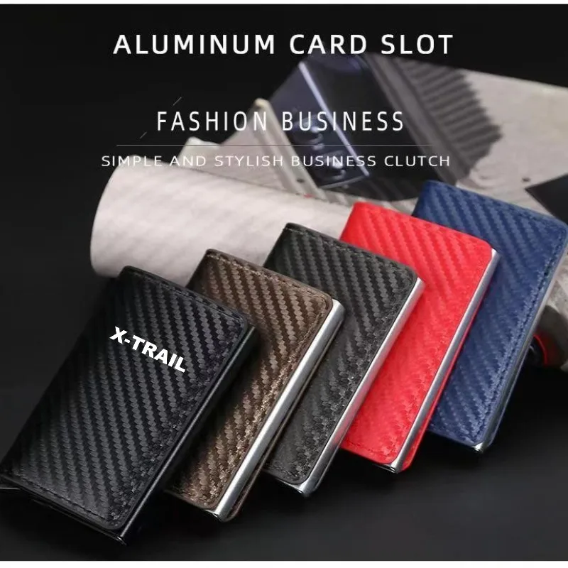 

ID Credit Bank Card Holder Wallet Anti Rfid Protected Magic Case For Nissan Xtrail X Trail T30 T31 T32 2021 2020 2019 2018 2017