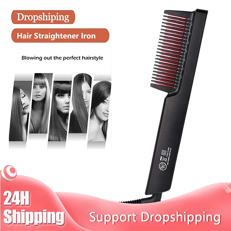 

New Arrivals Cordless Hair Straightening Brush With Precise Temp Setting,Auto-Off,Hair Straightener Comb For Home Travel Salon