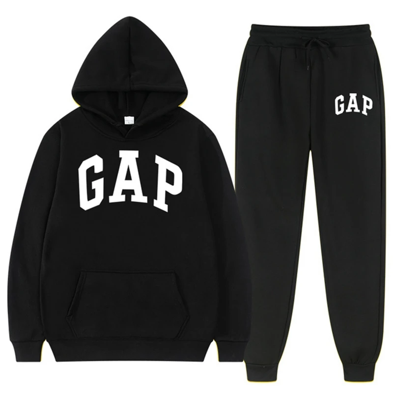

2022 Brand Hoodie Brand New 2 Piece Set + Pants Activewear Men Ladies Sweatshirts Streetwear Pullovers Casual Jogging Sets GAP