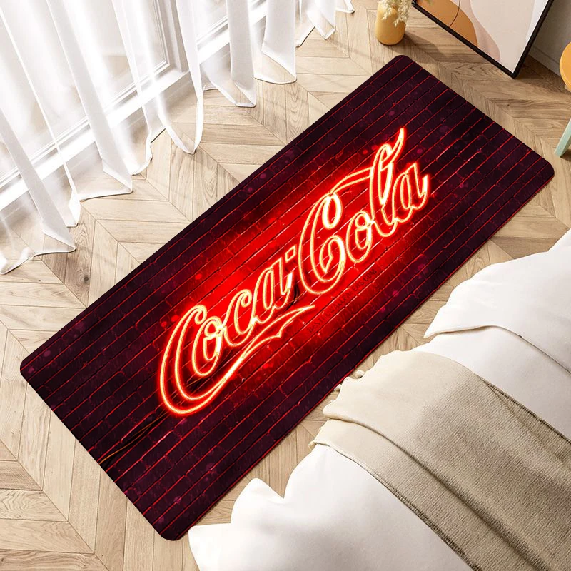 

Cocas Cola Foot Mats Home Decor Accessories Prayer Mat Living Room Kitchen Carpet Modern Home Decoration House Entrance Mat Rug